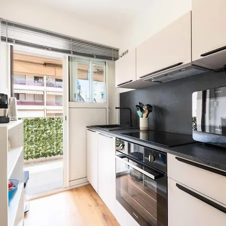 2p Terrasse - Palm Beach, Proche Plages - 2p Terrasse - Palm Beach, Proche Plages Mae-2753 아파트 칸느